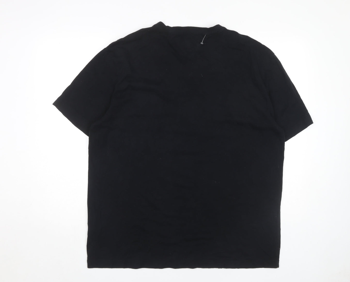 Tommy Hilfiger Men's Black XLT V-Neck T-Shirt