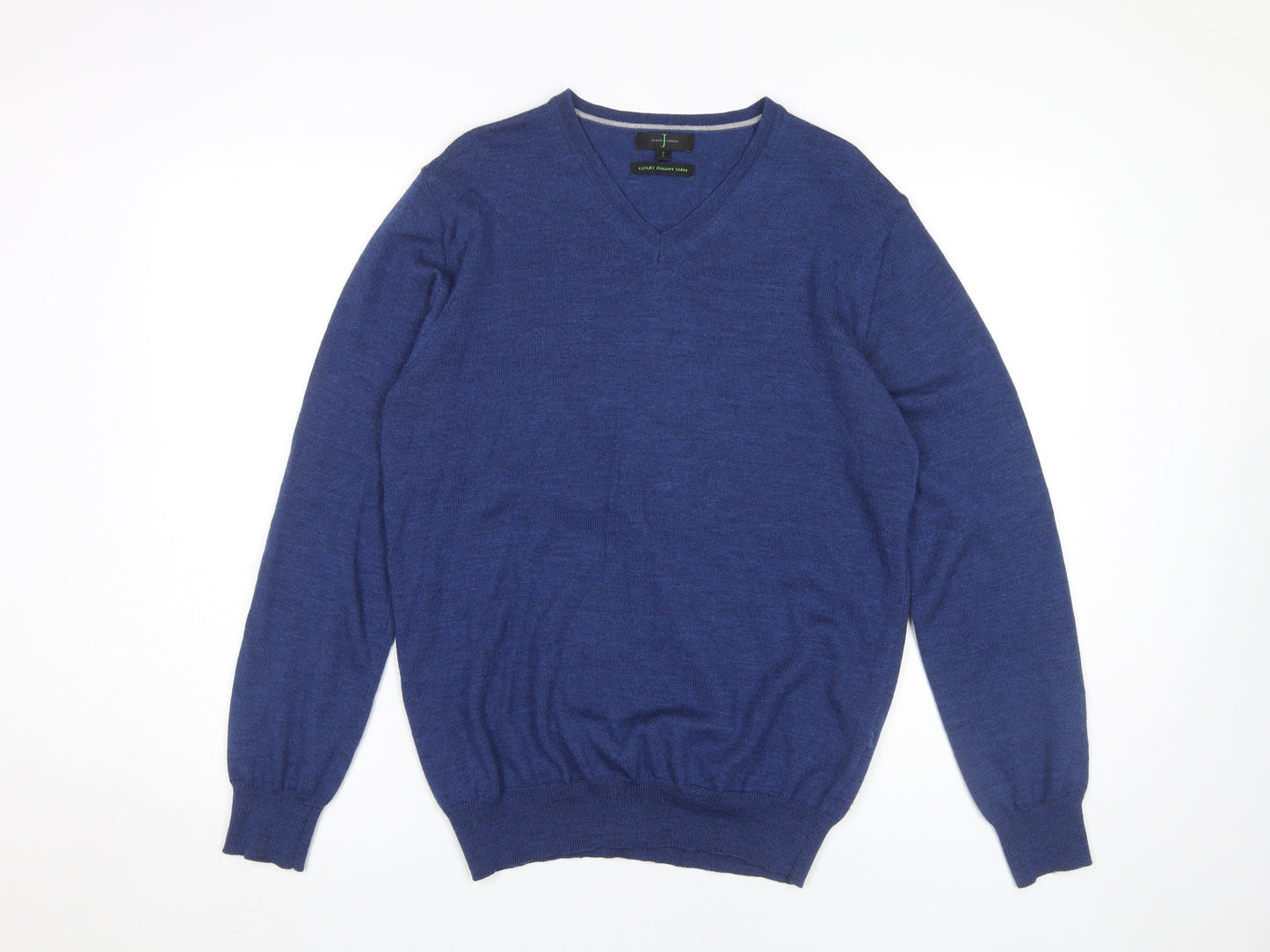Jasper Conran Men's Blue V-Neck Pullover Jumper S