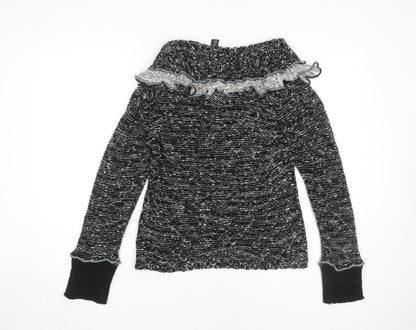 Womens UK Size S Stephen Black Cardigan Jumper