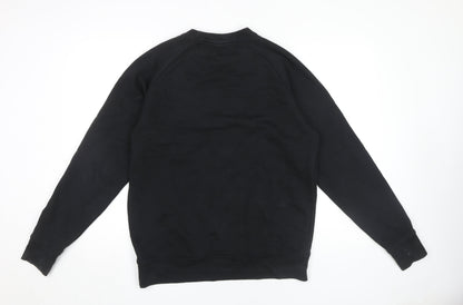 White Bear Co. Men's Black Pullover Logo Sweatshirt L
