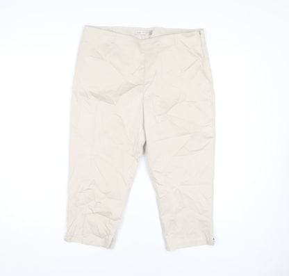 Womens UK Size 14 Marks and Spencer   Beige Trousers