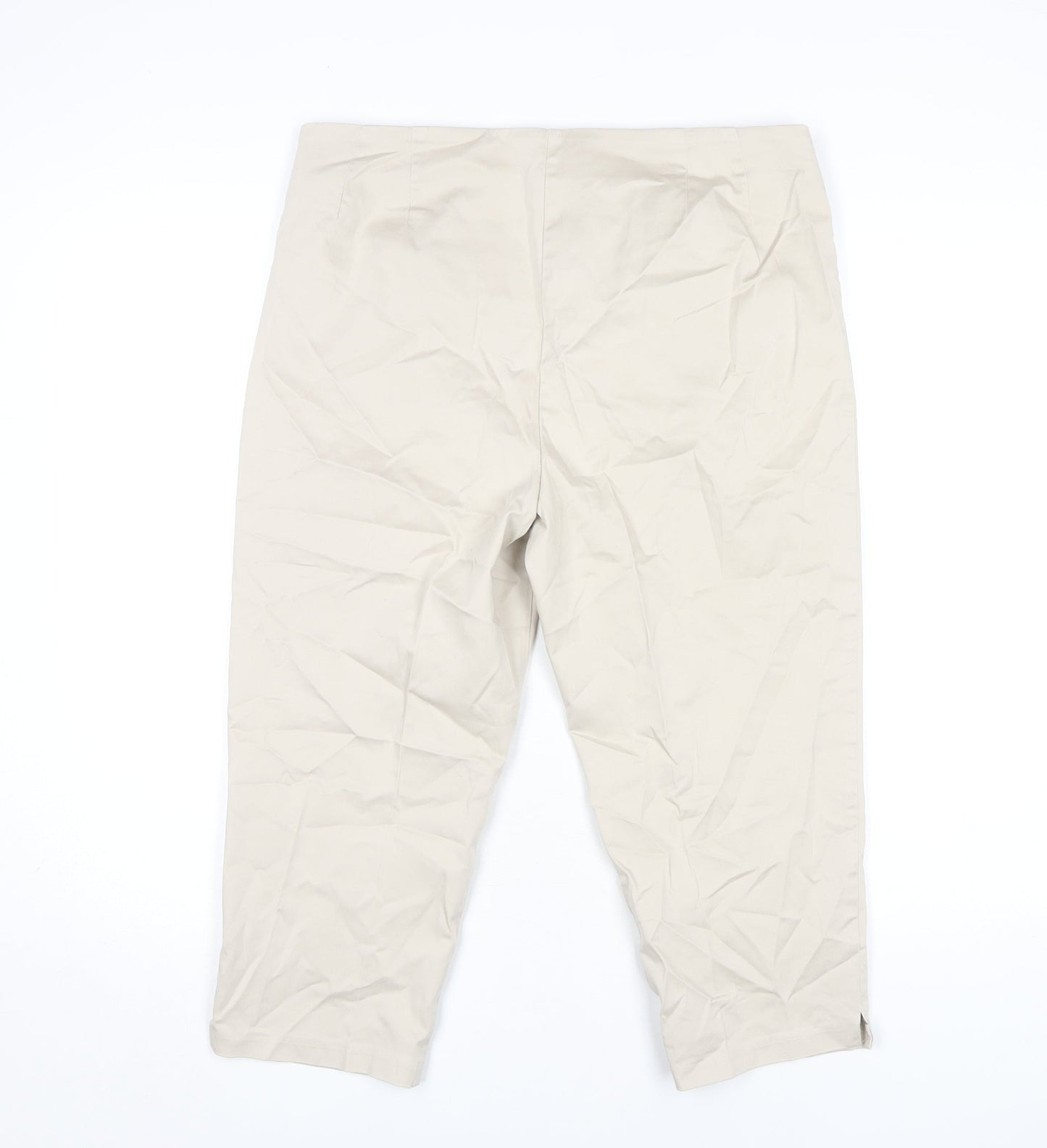 Womens UK Size 14 Marks and Spencer   Beige Trousers
