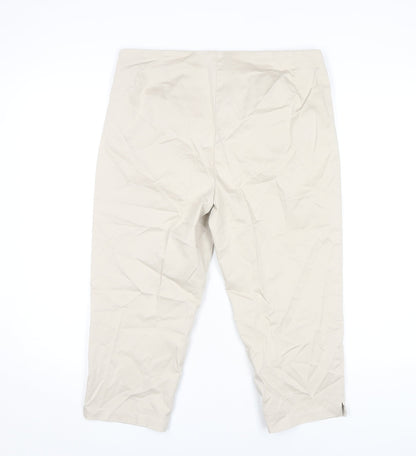 Womens UK Size 14 Marks and Spencer   Beige Trousers