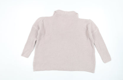 Womens UK Size M New Look Beige Pullover Jumper