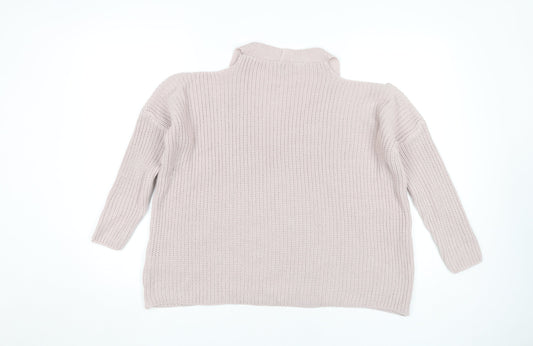 Womens UK Size M New Look Beige Pullover Jumper
