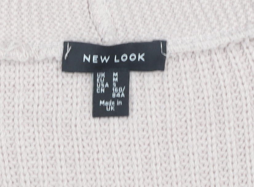 Womens UK Size M New Look Beige Pullover Jumper