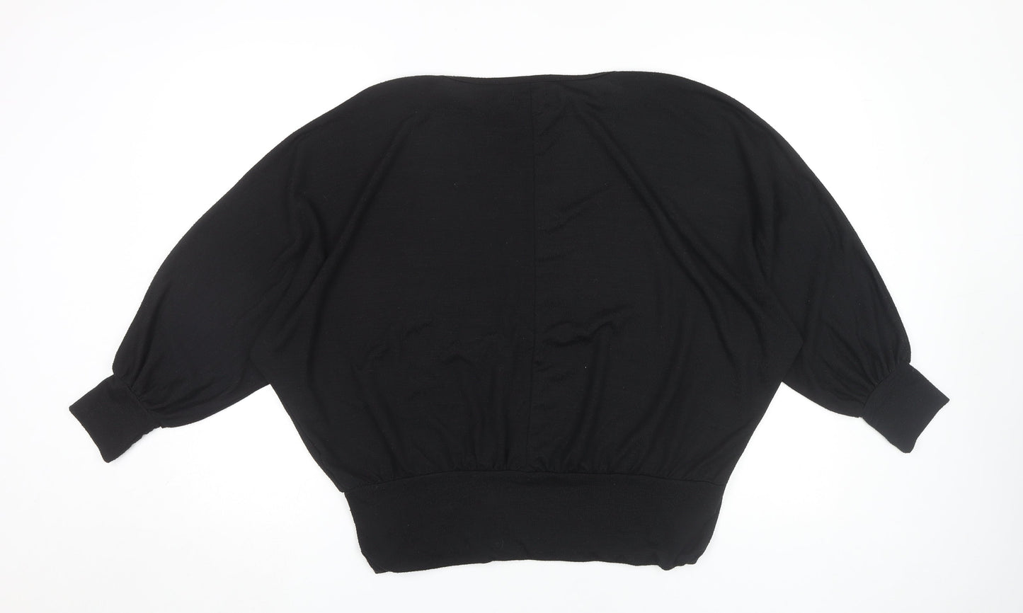 Womens UK Size L New Look Black Pullover Jumper