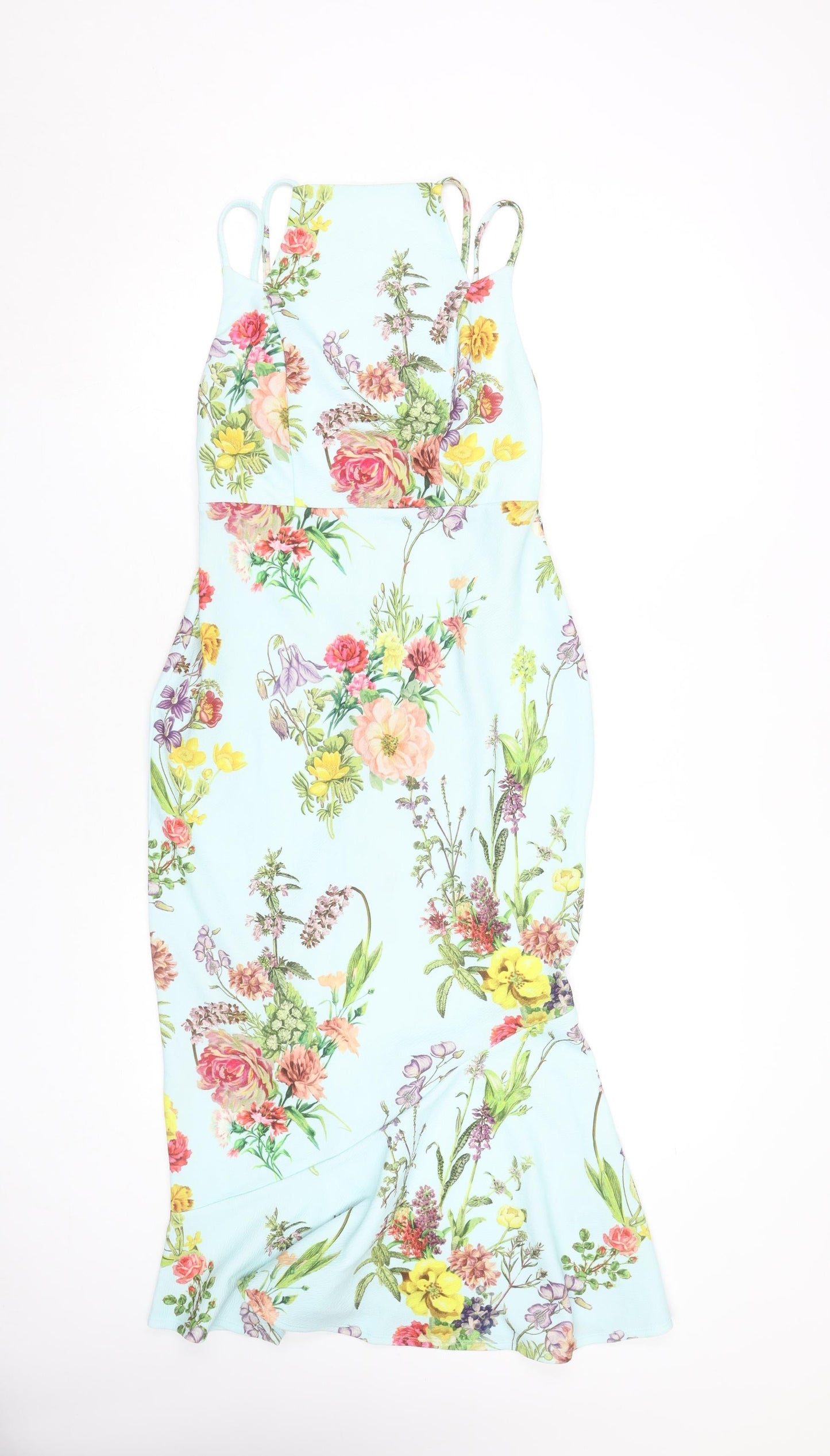 ASOS Women's Multicoloured Floral Dress Size 10