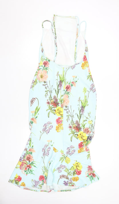 ASOS Women's Multicoloured Floral Dress Size 10