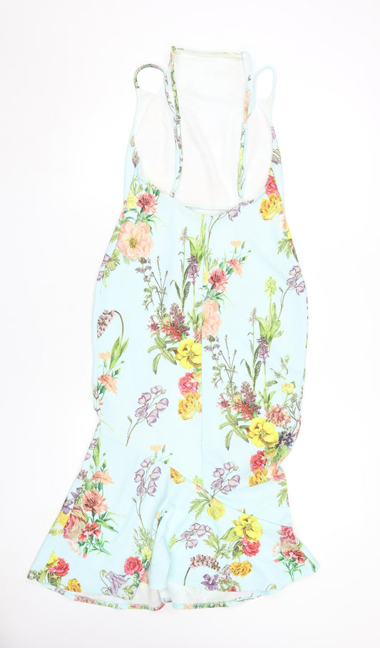 ASOS Women's Multicoloured Floral Dress Size 10