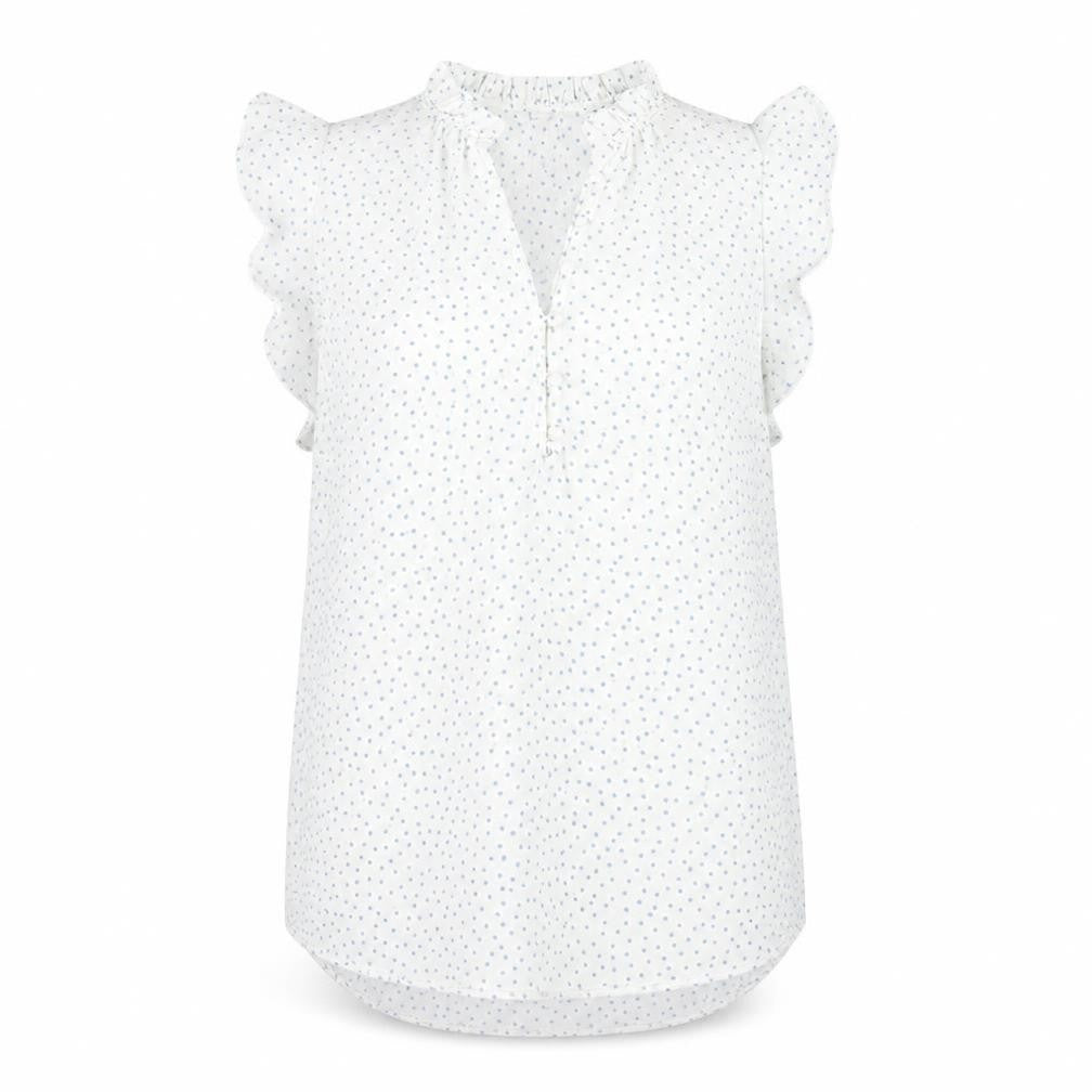 Womens UK Size 12 New Look White Basic Blouse