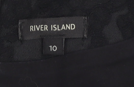 River Island Women's Black Sheath Dress Size 10