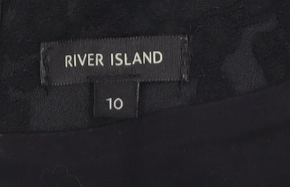 River Island Women's Black Sheath Dress Size 10