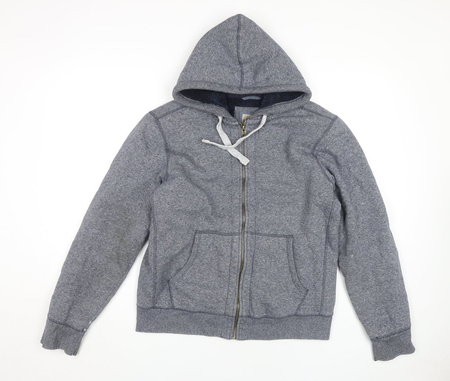Mens UK Size M Marks and Spencer Grey Full Zip Hoodie