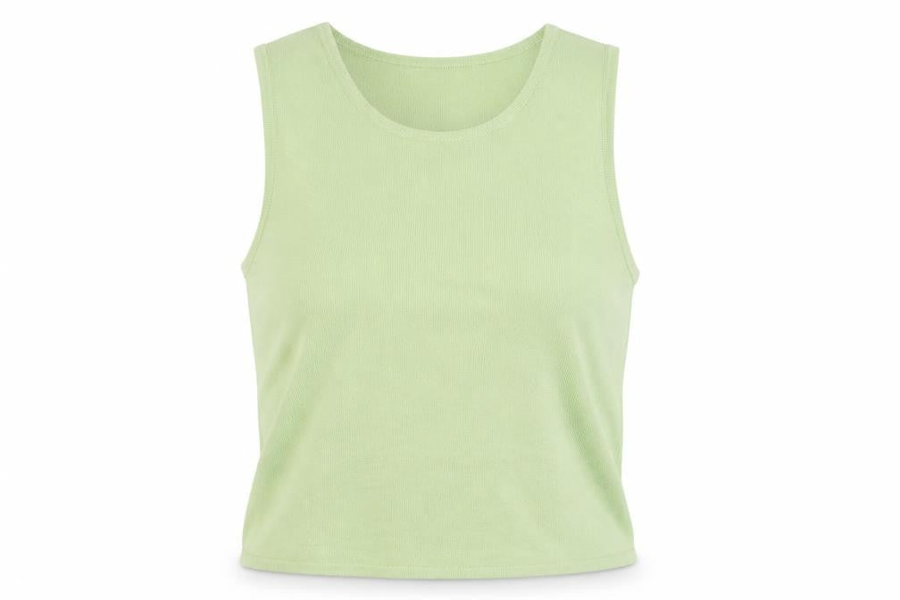 Womens UK Size 14 Marks and Spencer Green Cropped Tank
