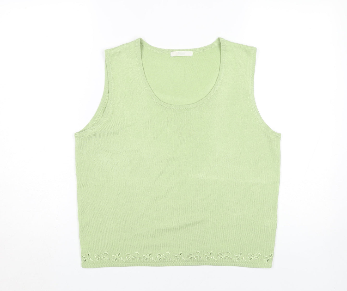Womens UK Size 14 Marks and Spencer Green Cropped Tank