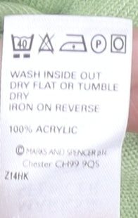 Womens UK Size 14 Marks and Spencer Green Cropped Tank