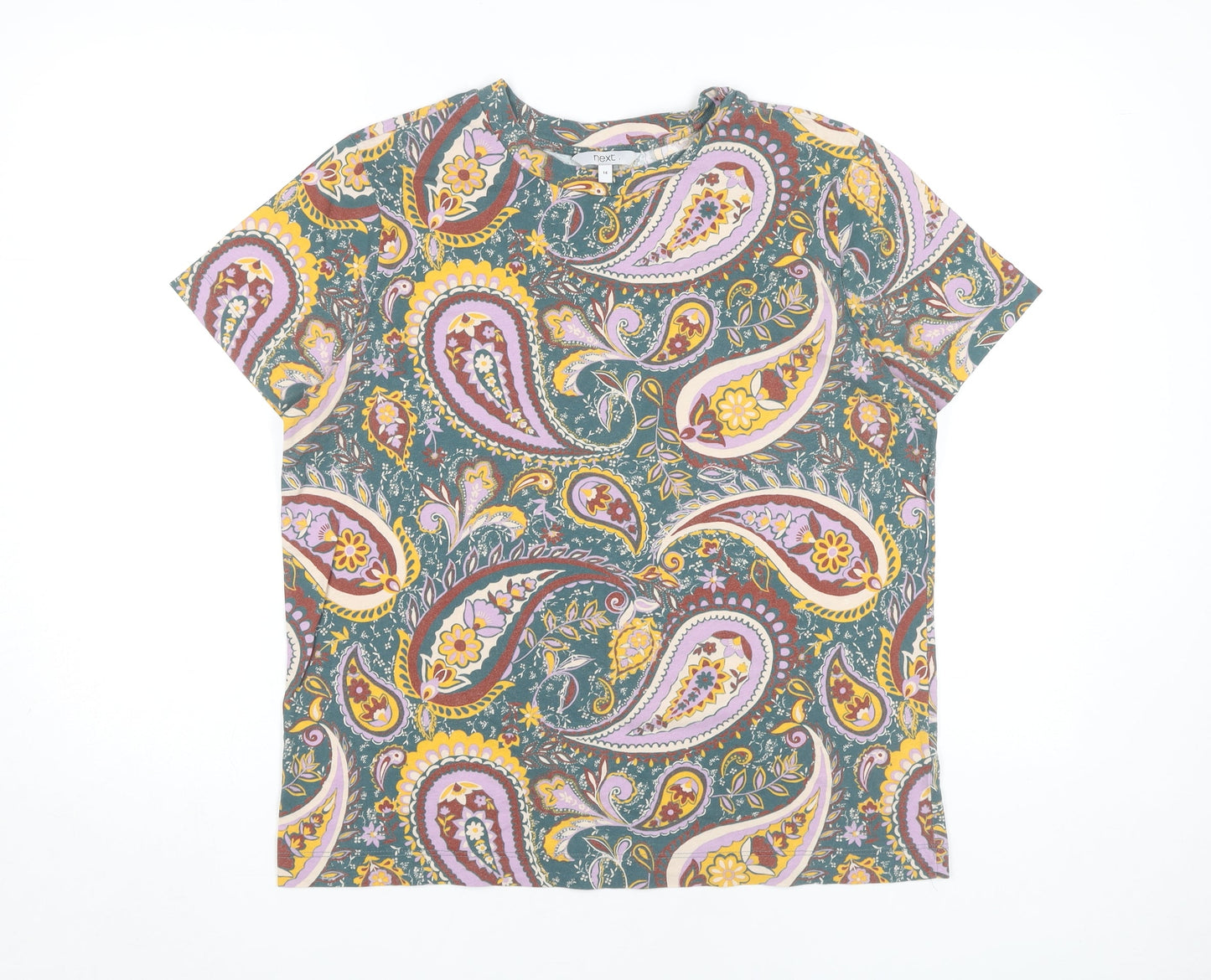 Womens UK Size 14 NEXT Multicoloured Basic T-Shirt
