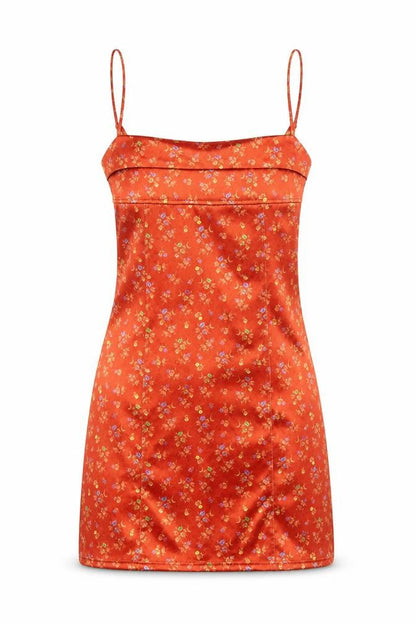 Urban Outfitters Women's Floral Red Slip Dress XS