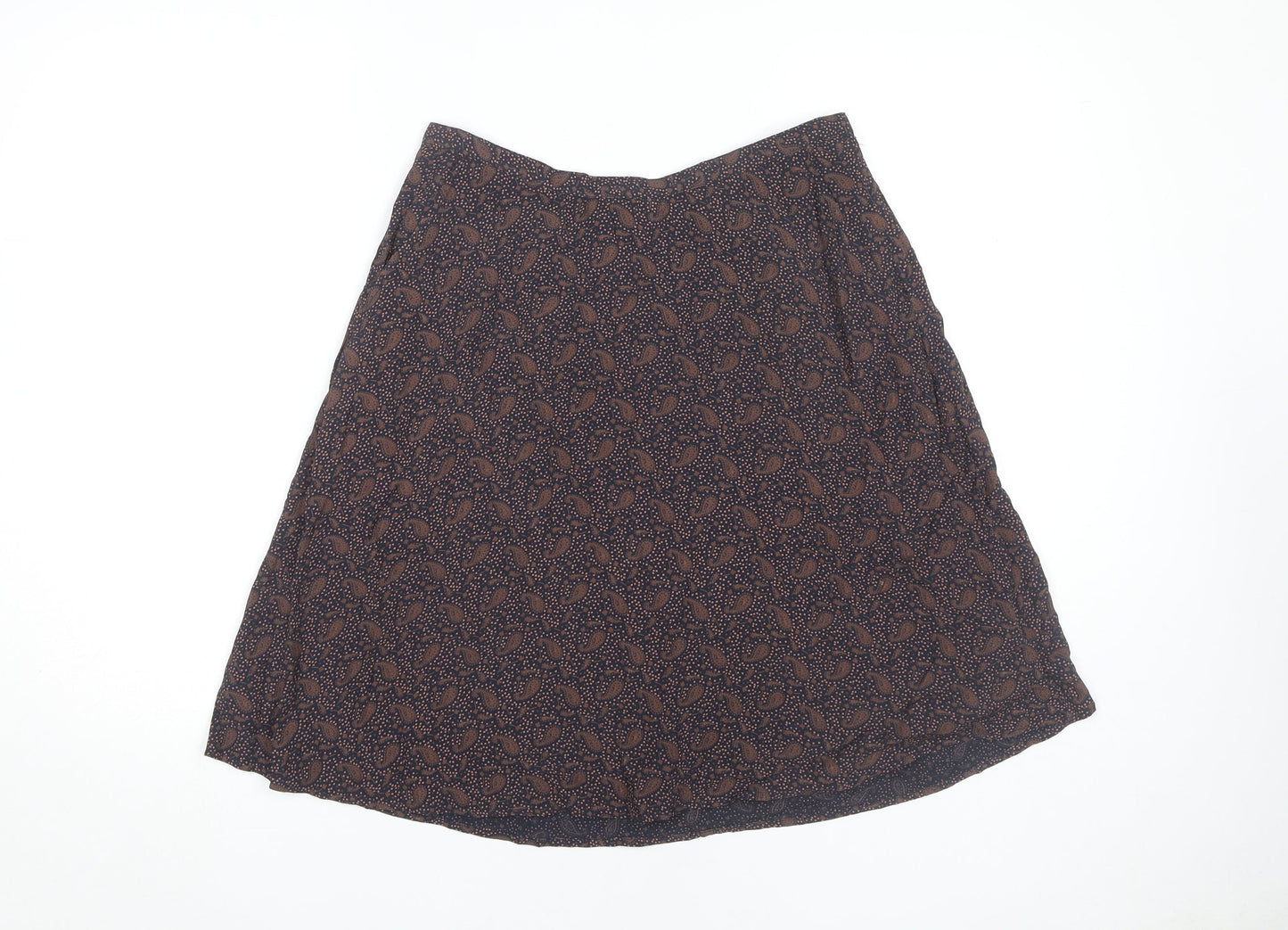 Monsoon Women's Multicoloured Paisley A-Line Skirt, Size 10