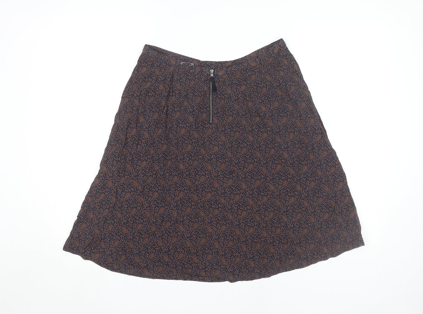 Monsoon Women's Multicoloured Paisley A-Line Skirt, Size 10