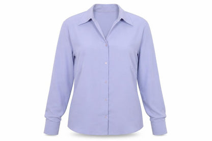 Womens UK Size 12 NEXT Purple Basic Button-Up