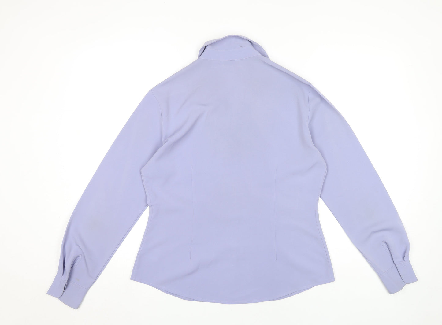 Womens UK Size 12 NEXT Purple Basic Button-Up