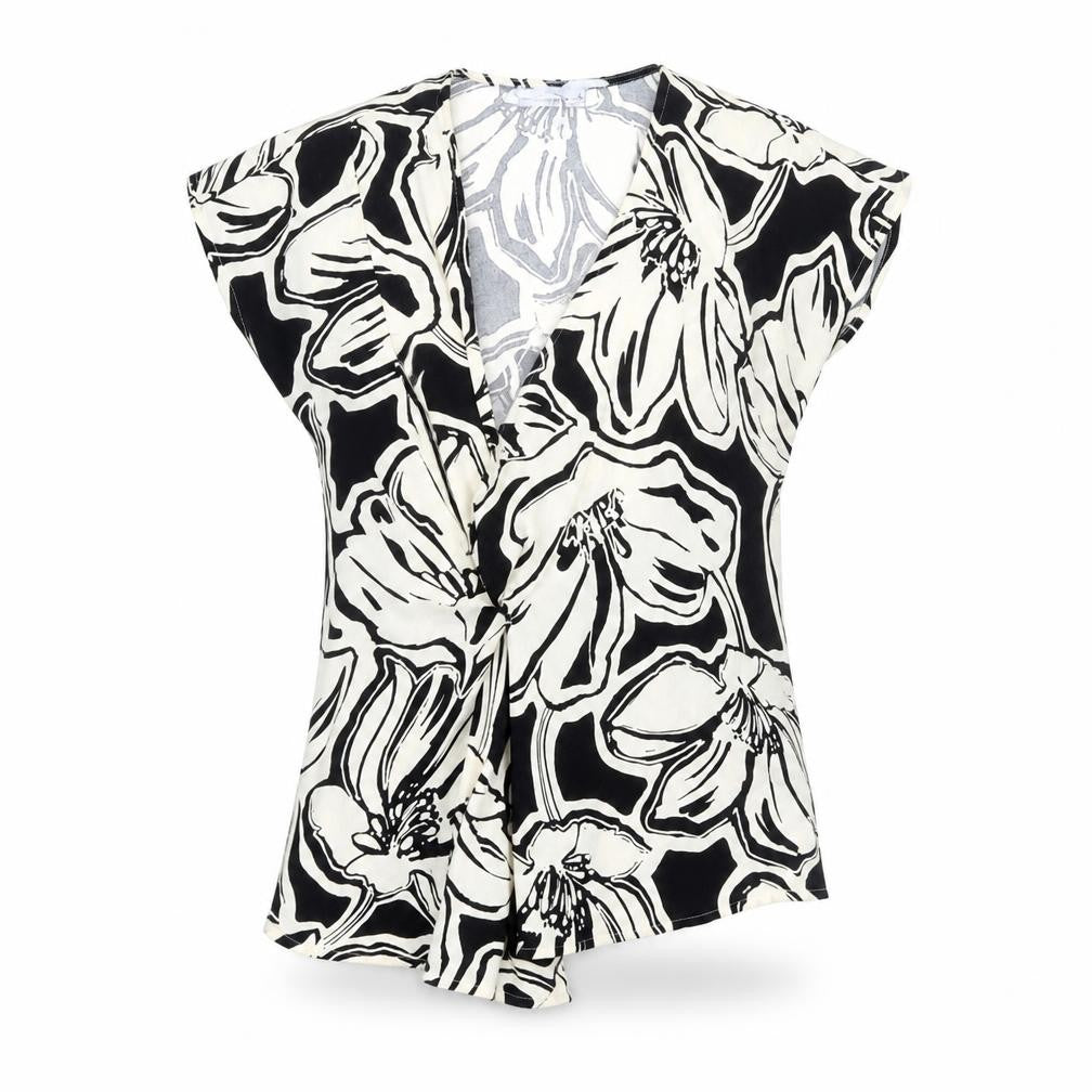 Marks and Spencer Women's Multicoloured Floral Wrap Top Size 6