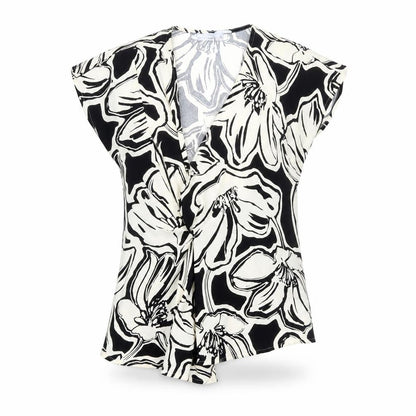Marks and Spencer Women's Multicoloured Floral Wrap Top Size 6