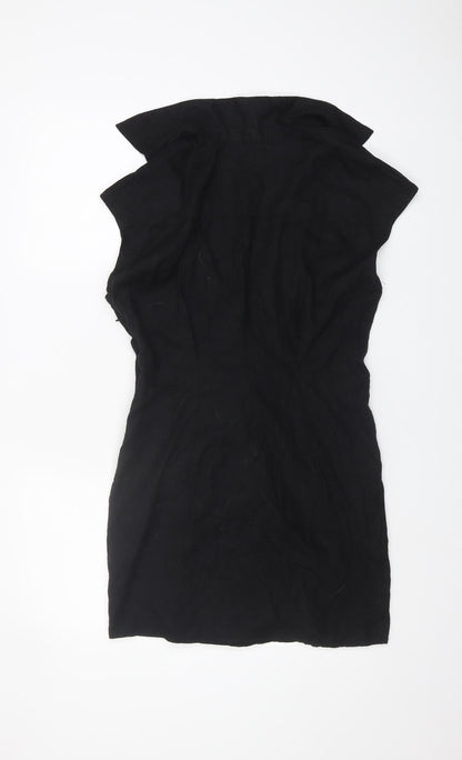 MNG Women's Black Sleeveless Short Dress Size 10