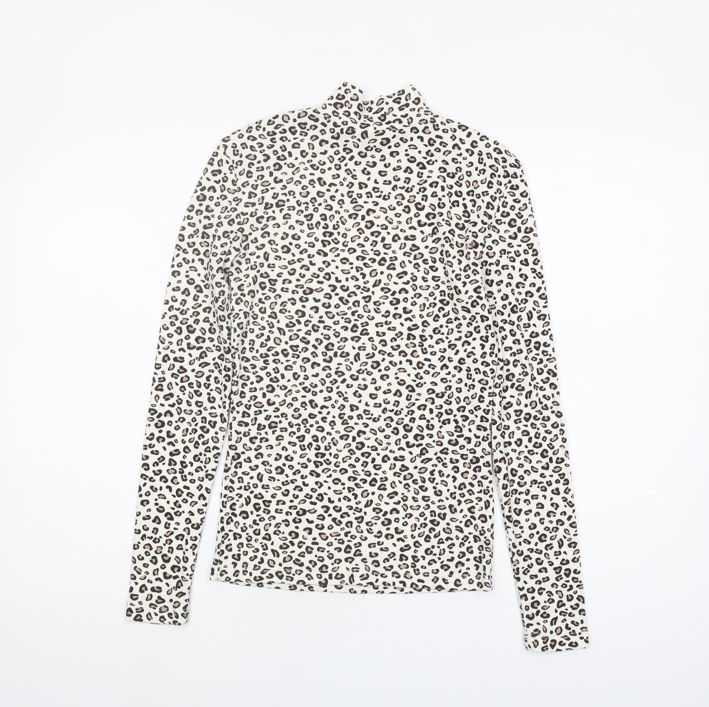 Clockhouse Women's Multicoloured Animal Print High Neck Top