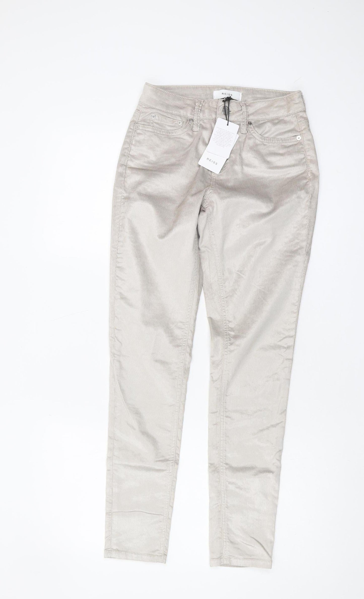Reiss Women's Beige Trousers UK 6