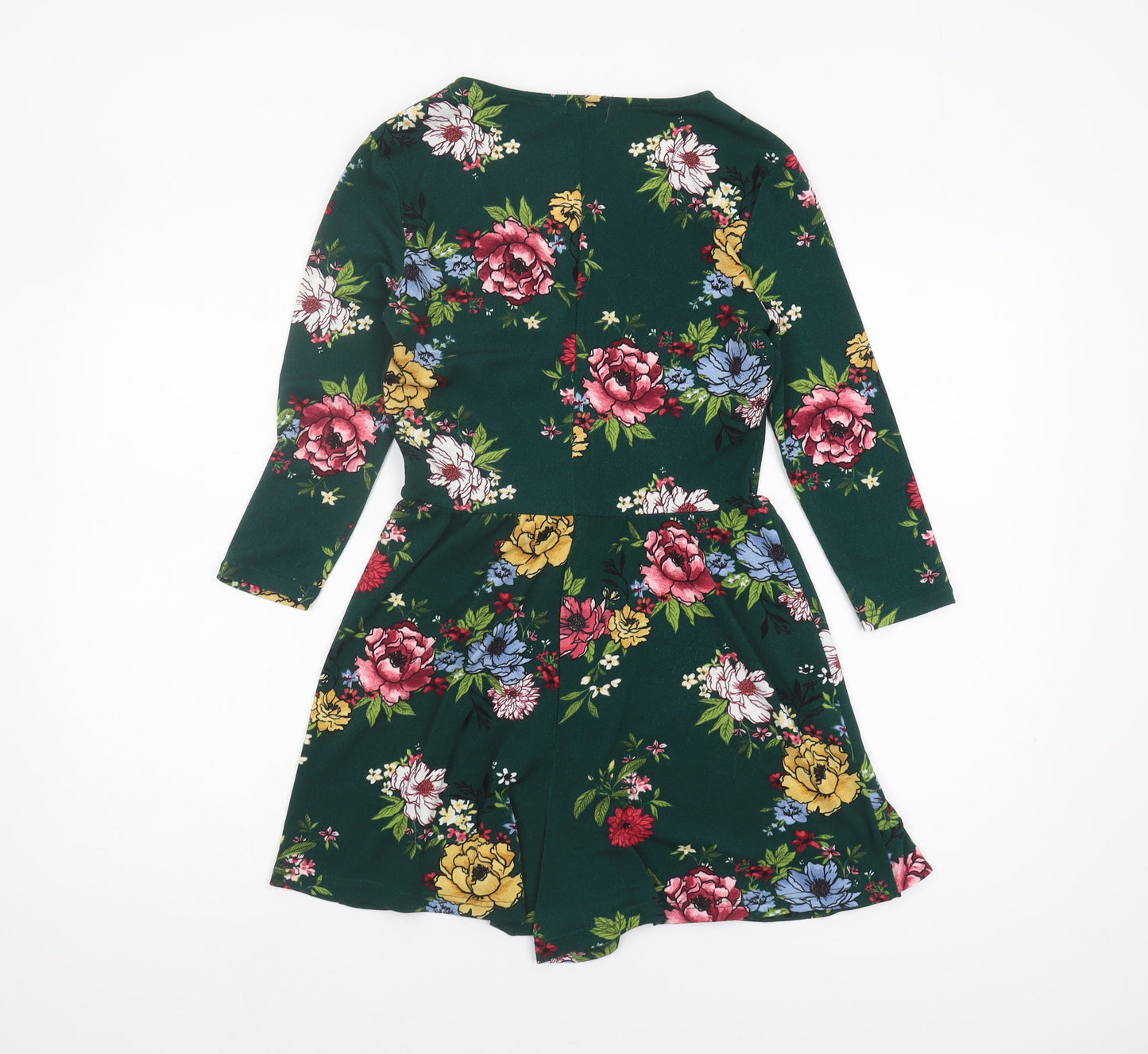 Bershka Women's Floral Playsuit in Multicolour, Size M