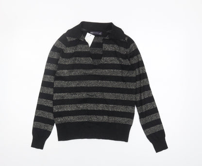 Womens UK Size XS Marks and Spencer Black Pullover Jumper