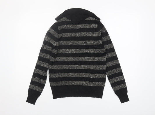 Womens UK Size XS Marks and Spencer Black Pullover Jumper