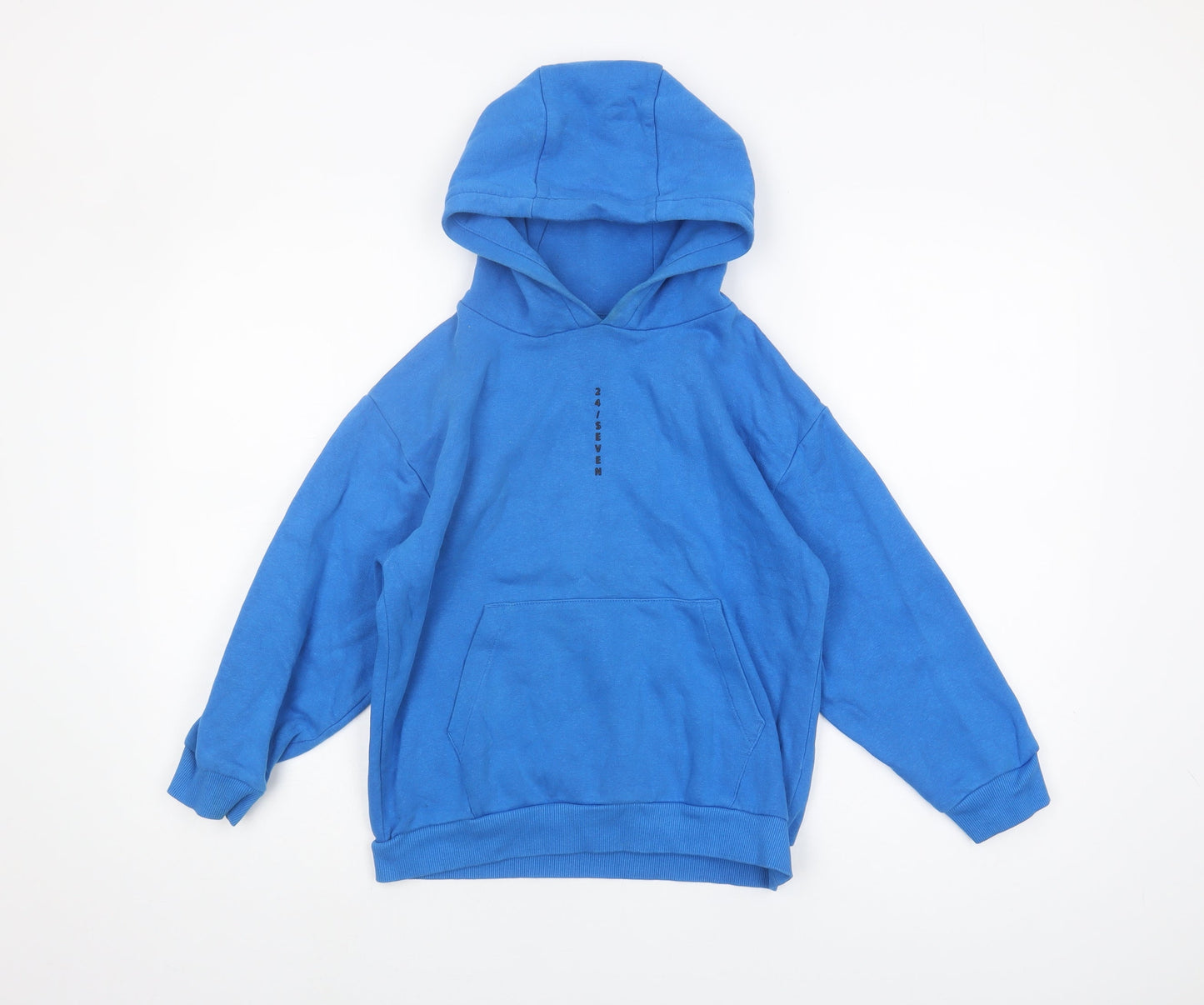 Next Boys Blue Pullover Hoodie Size 9 Years