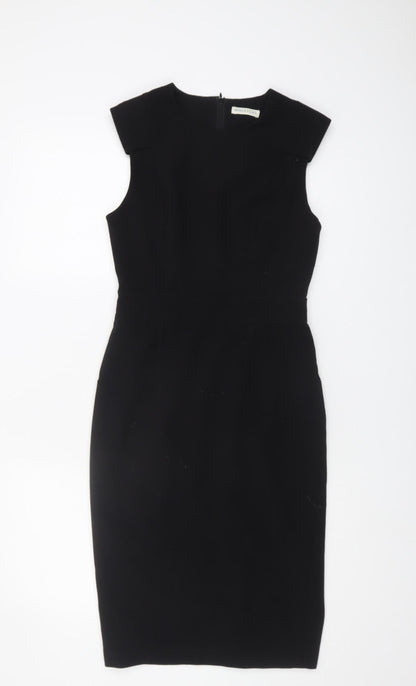 Whistles Black Sheath Dress, Women's Size 8, Sleeveless
