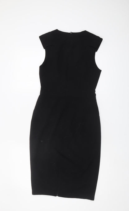 Whistles Black Sheath Dress, Women's Size 8, Sleeveless