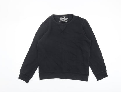 Unisex Adults UK Size 10 Pull & Bear Black Pullover Sweatshirt