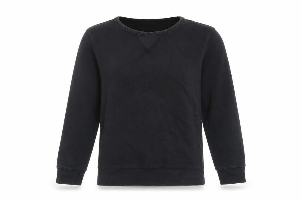 Unisex Adults UK Size 10 Pull & Bear Black Pullover Sweatshirt