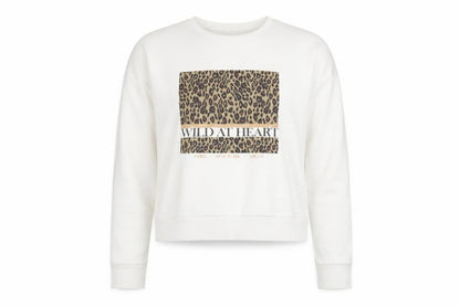 New Look Women's White Pullover Sweatshirt - Size 8