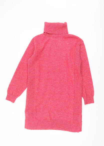 Womens UK Size S Marks and Spencer Pink Pullover Jumper