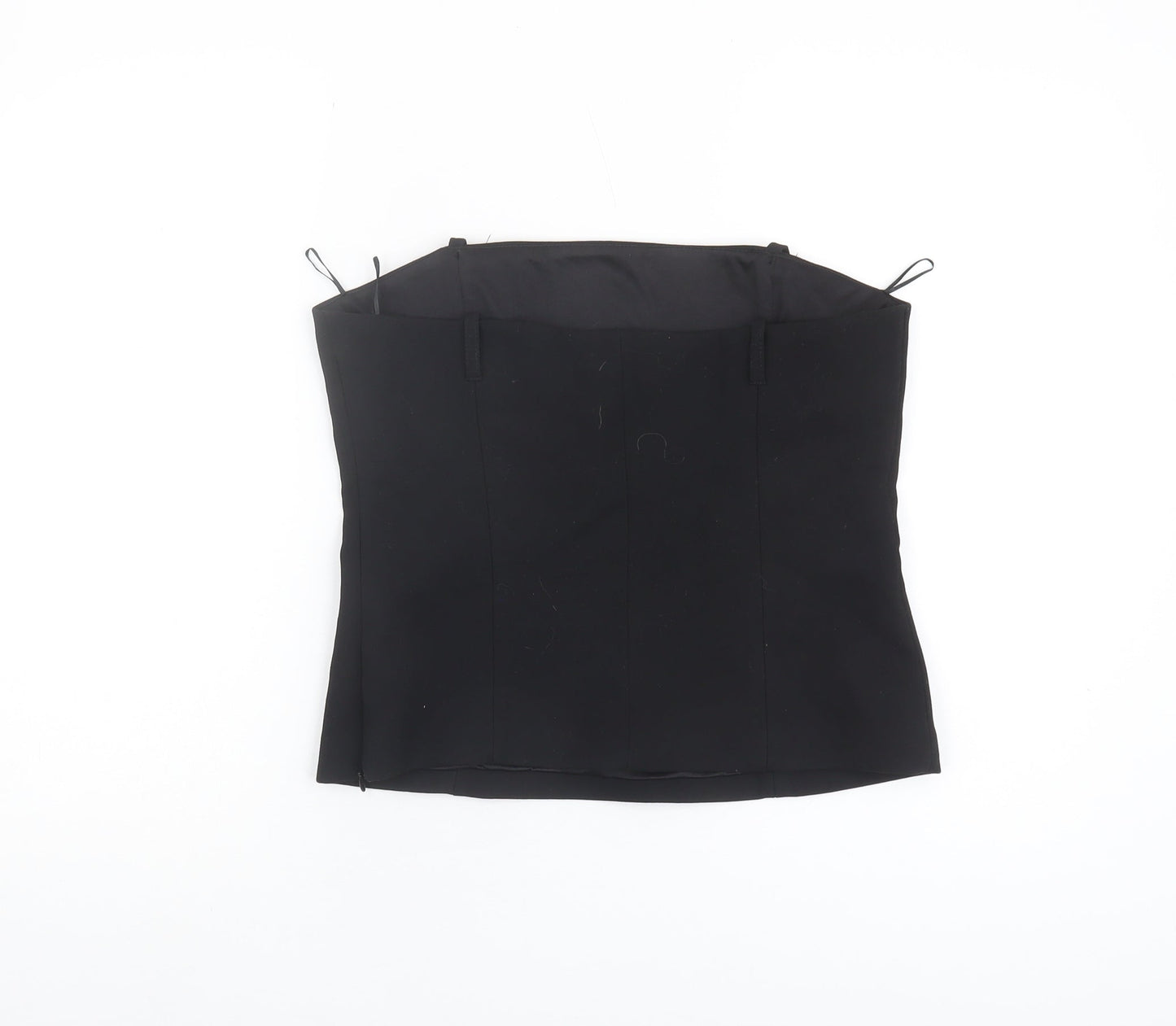 Womens UK Size L Zara Black Basic Blouse