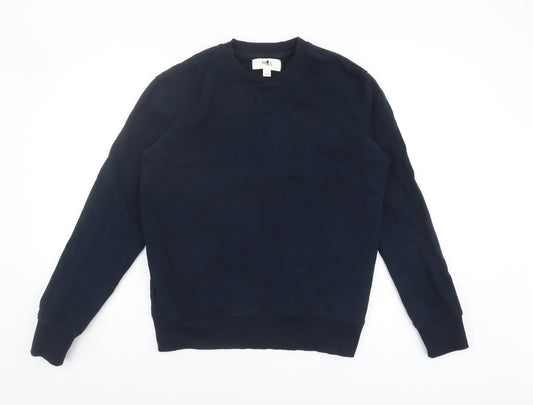 Mens UK Size S Marks and Spencer Black Pullover Sweatshirt