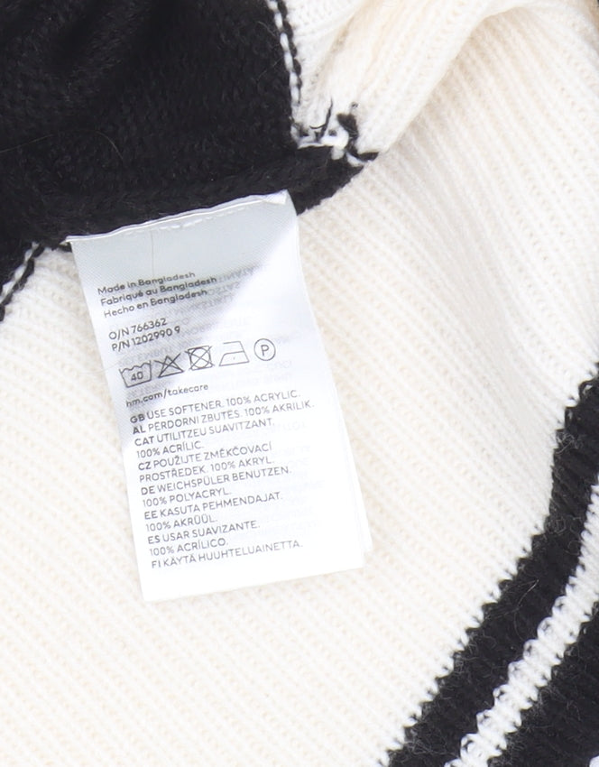 Womens UK Size XS H&M Black Pullover Jumper