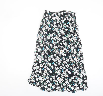 Bershka Women's Floral Skirt, Multicoloured, Size 12