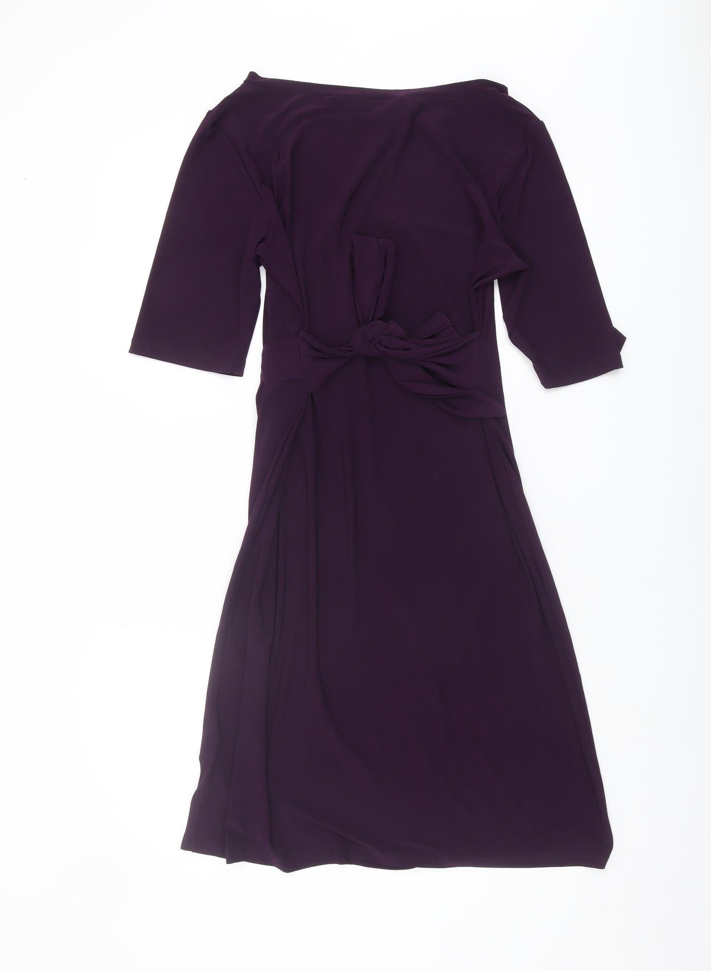 Coco Bianco Women Purple L Half Sleeve Dress