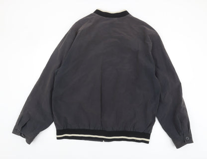 Mens UK Size XL guise Black Bomber Jacket