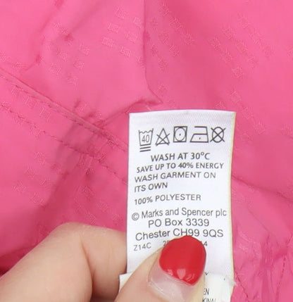 Womens UK Size 14 Marks and Spencer Pink Basic Jacket