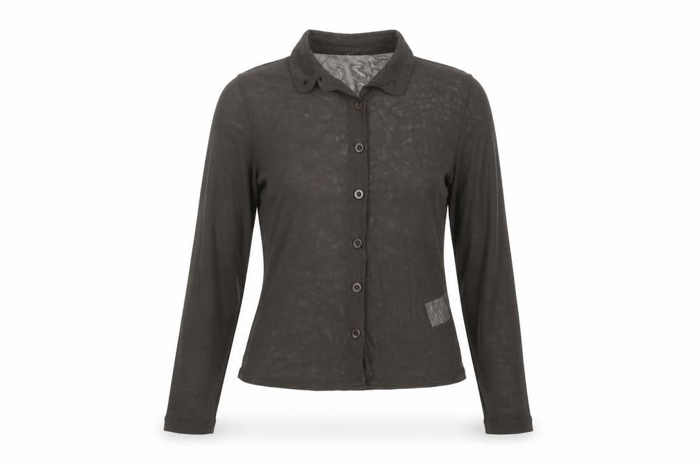 Womens UK Size 2XS Motel Brown Basic Button-Up